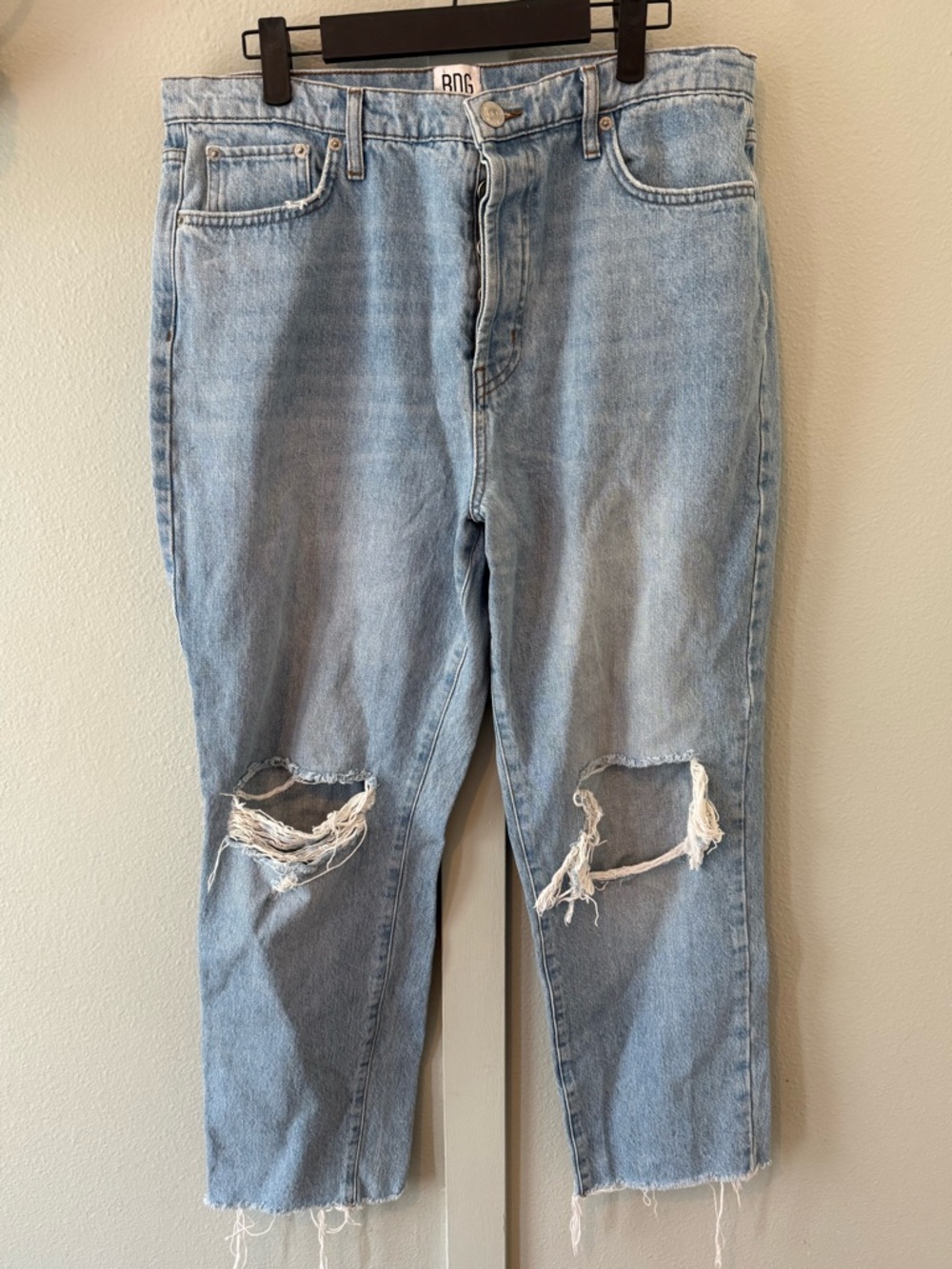 BDG Light Blue Denim Jeans with Contrast Stitching